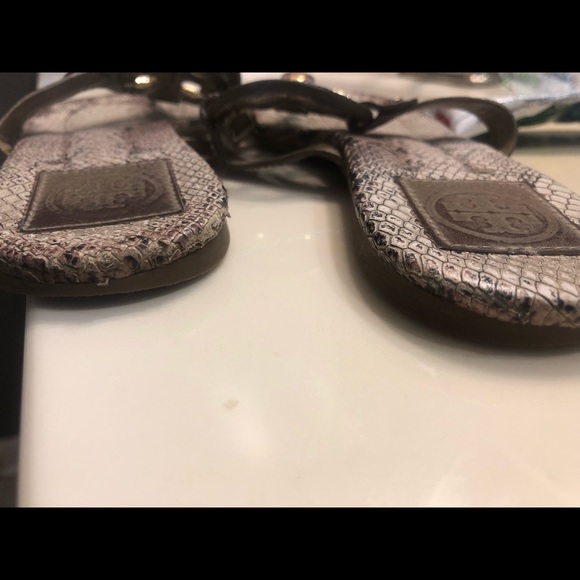 COPY - Tory Burch Miller Dora snake print sandals - Picture 4 of 4